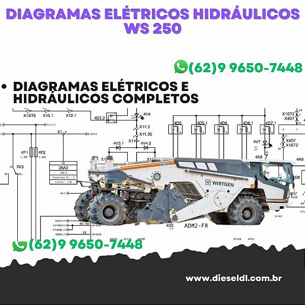 Diagramas Elétricos e Hydráulicos WS250 Wirtgen
