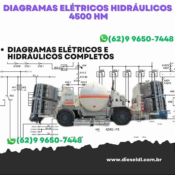 Diagramas Elétricos e Hydráulicos  4500 HM Wirtgen