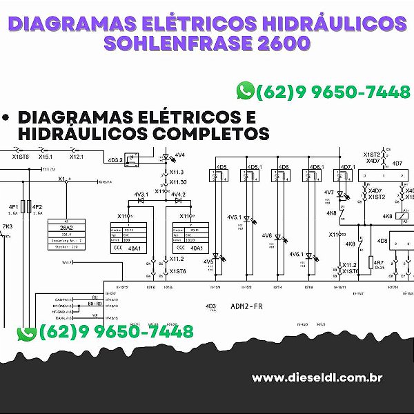 Diagramas Elétricos e Hydráulicos  Sohlenfrase 2600  Wirtgen