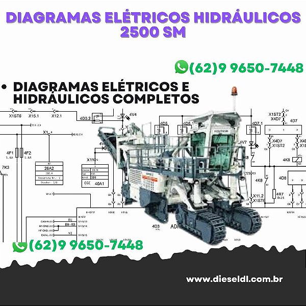 Diagramas Elétricos e Hydráulicos  2500 SM Wirtgen