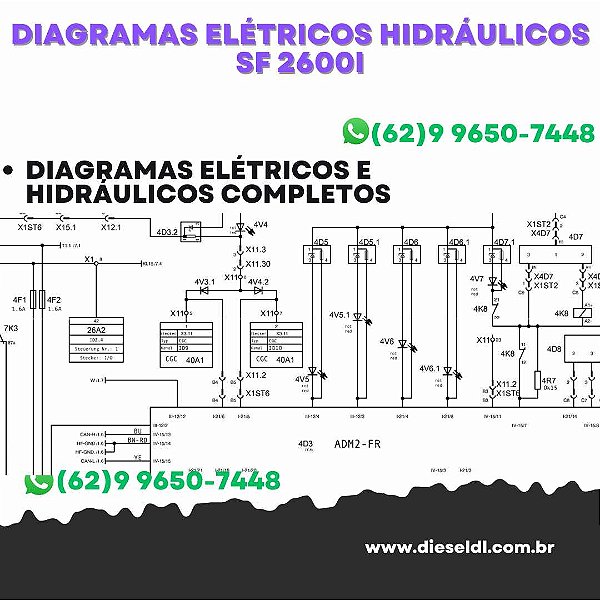 Diagramas Elétricos e Hydráulicos  SF 2600i Wirtgen