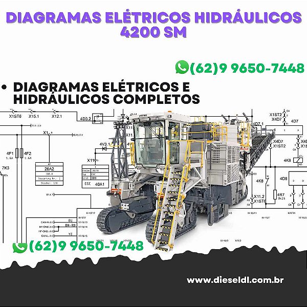 Diagramas Elétricos e Hydráulicos   4200 SM  Wirtgen