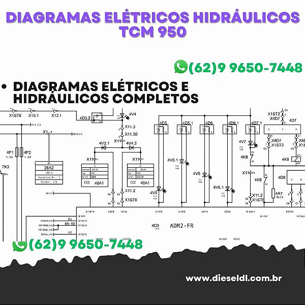 Diagramas Elétricos e Hydráulicos   TCM 950 Wirtgen