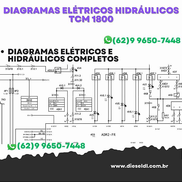 Diagramas Elétricos e Hydráulicos   TCM 1600 Wirtgen