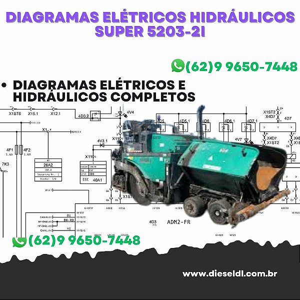 Diagramas Elétricos e Hydráulicos Vision 5203-2i Vogele