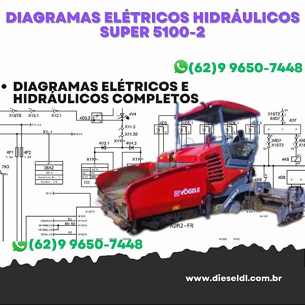 Diagramas Elétricos e Hydráulicos Super 5100-2 Vogele