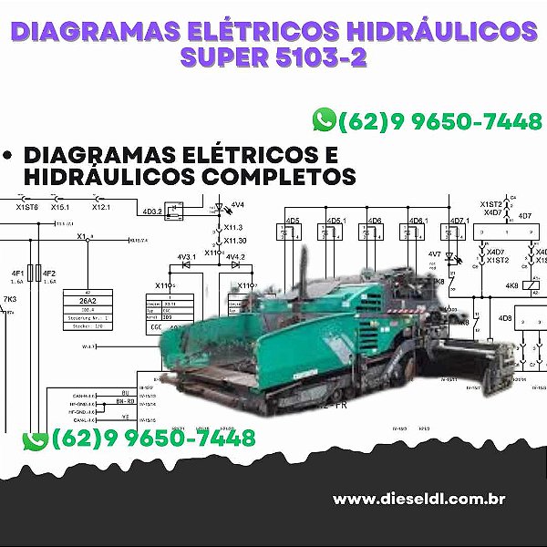 Diagramas Elétricos e Hydráulicos Vision 5103-2 Vogele