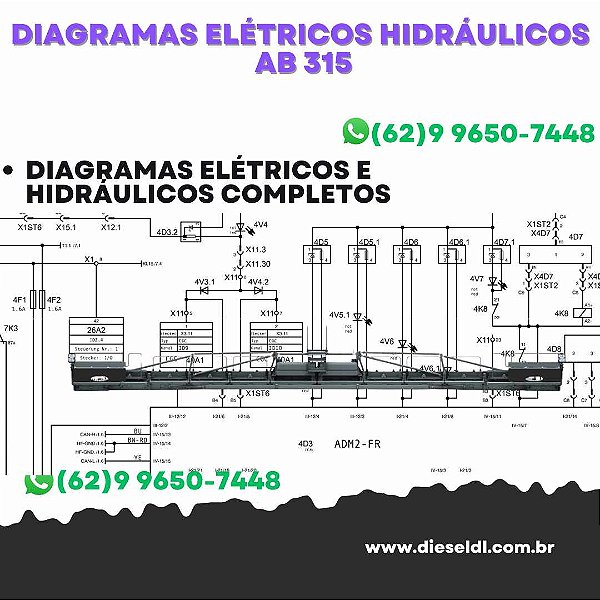 Diagramas Elétricos e Hydráulicos AB 315 Vogele