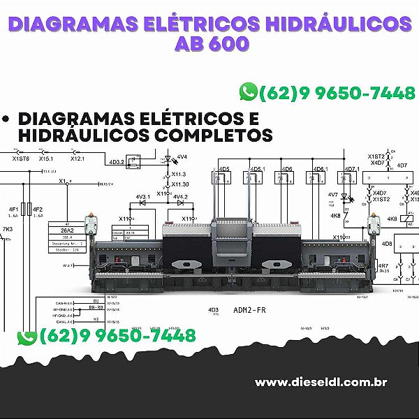 Diagramas Elétricos e Hydráulicos AB 600 Vogele