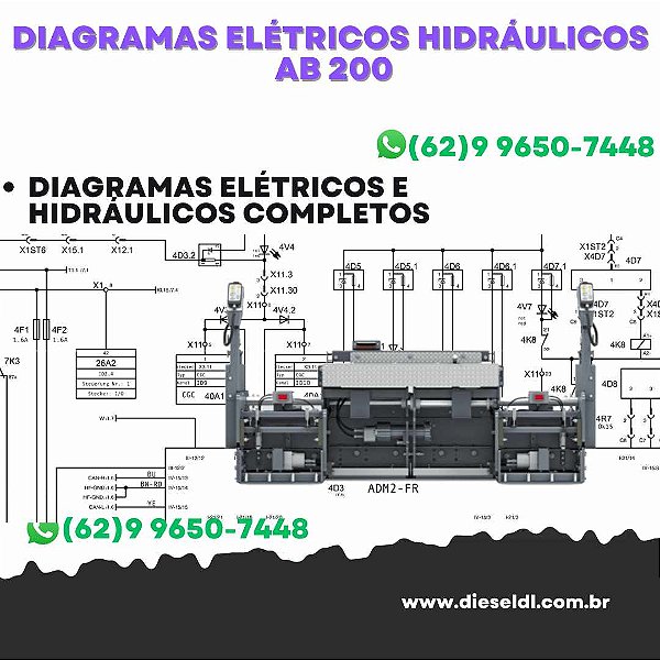Diagramas Elétricos e Hydráulicos AB 200 Vogele