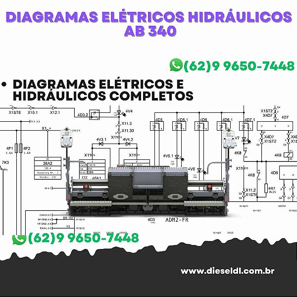 Diagramas Elétricos e Hydráulicos AB 340 Vogele