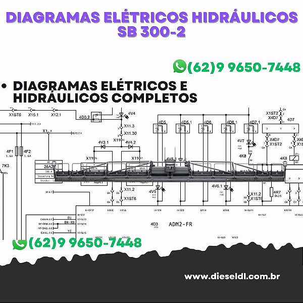 Diagramas Elétricos e Hydráulicos SB 300-2 Vogele