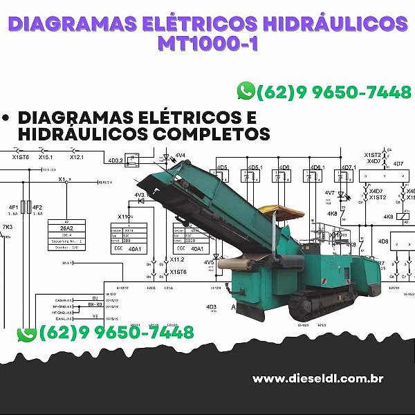 Diagramas Elétricos e Hydráulicos MT1000-1 Vogele