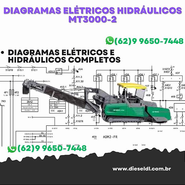 Diagramas Elétricos e Hydráulicos MT3000-2 Vogele