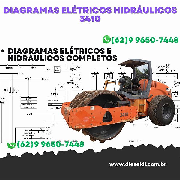 Diagramas Elétricos e Hydráulicos 3410 HAMM