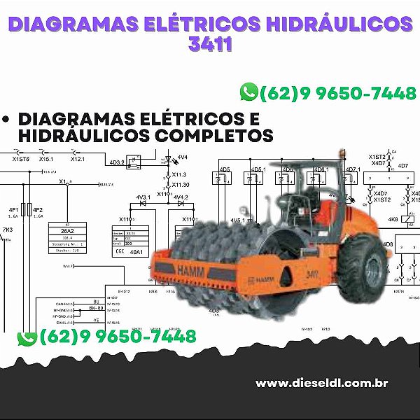 Diagramas Elétricos e Hydráulicos 3411 HAMM
