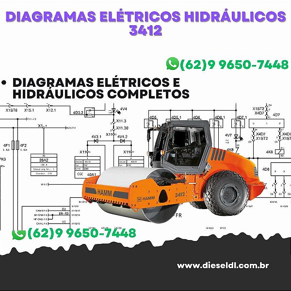 Diagramas Elétricos e Hydráulicos 3412 HAMM