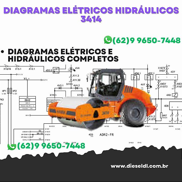 Diagramas Elétricos e Hydráulicos 3414 HAMM