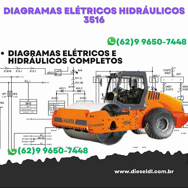 Diagramas Elétricos e Hydráulicos 3516 HAMM