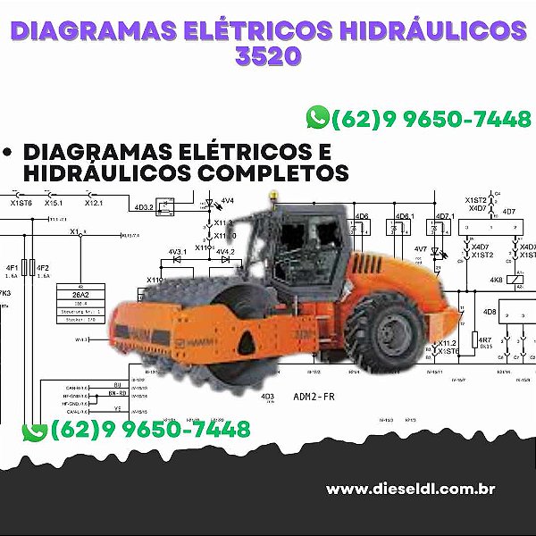 Diagramas Elétricos e Hydráulicos 3520 HAMM