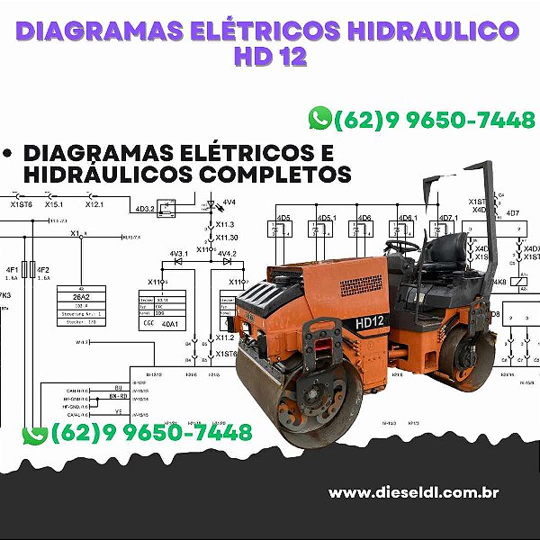 Diagramas Elétricos e Hydráulicos HD 12 HAMM