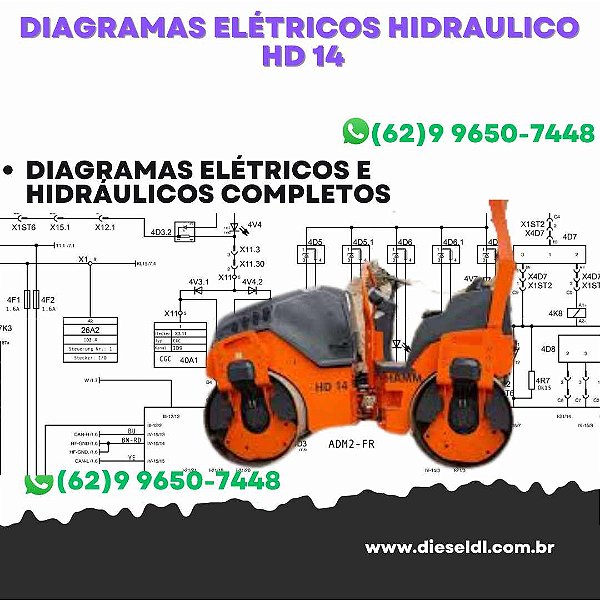 Diagramas Elétricos e Hydráulicos HD 14 HAMM
