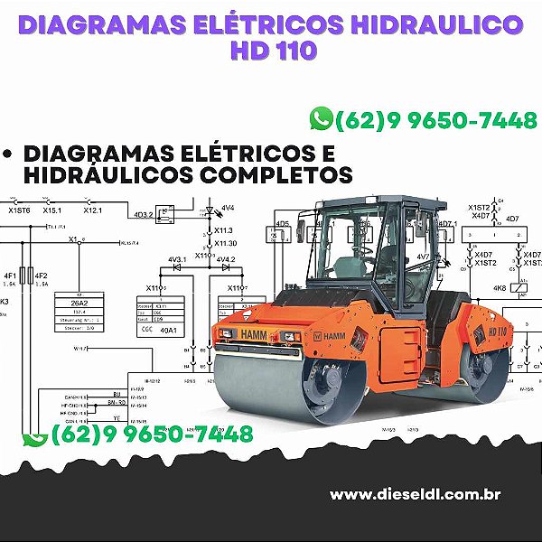 Diagramas Elétricos e Hydráulicos HD 110 HAMM