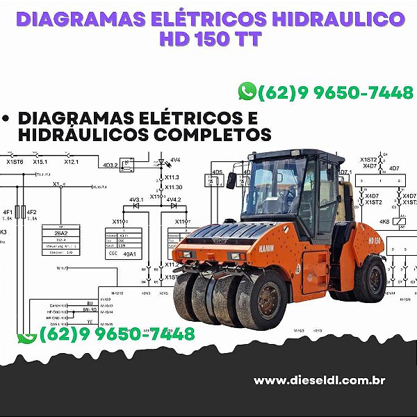 Diagramas Elétricos e Hydráulicos HD 150 TT HAMM