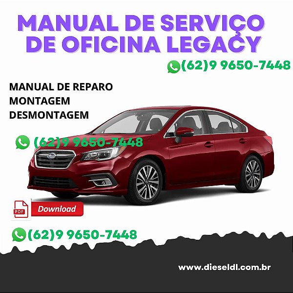 MANUAL DE SERVIÇOS DE OFICINA SUBARU LEGACY  2019