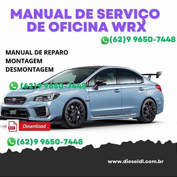 MANUAL DE SERVIÇOS DE OFICINA SUBARU WRX/WRX STI  2018