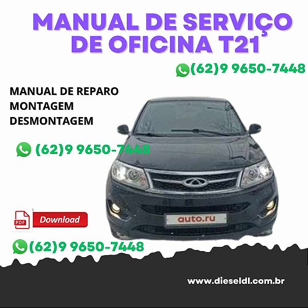 MANUAL DE SERVIÇOS DE OFICINA CHERY T21  2014