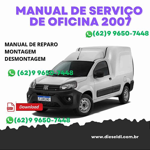 MANUAL DE SERVIÇOS DE OFICINA FIAT FIORINO 2007-2018
