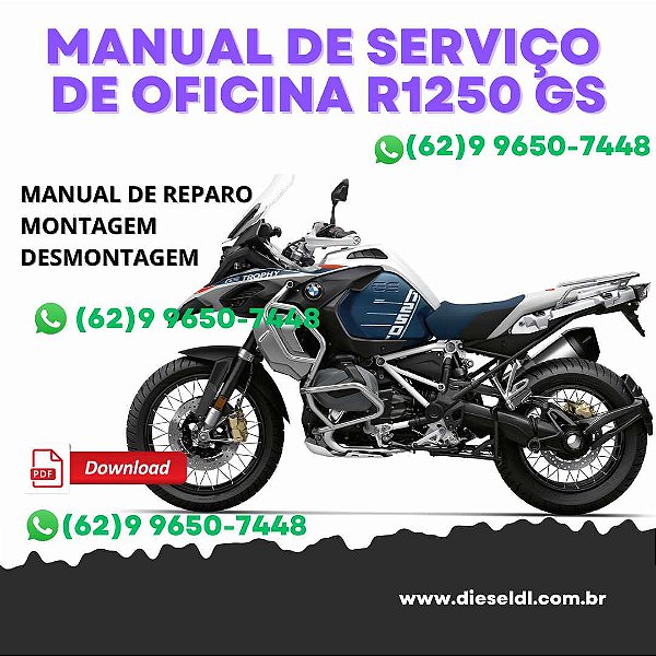 MANUAL DE SERVIÇOS DE OFICINA BMW R1250 GS ADVENTURE