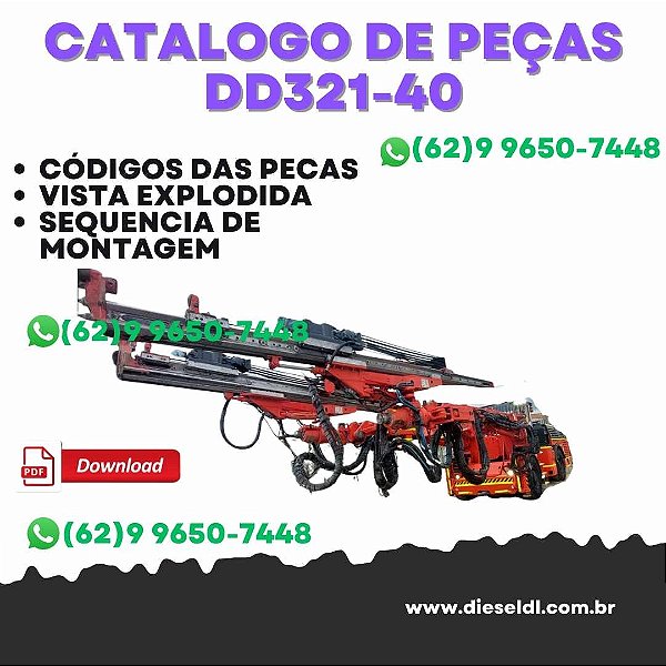 CATALOGO DE PEÇAS  JUMBO DE DOIS BRAÇOS  DD321-40   SANDVIK
