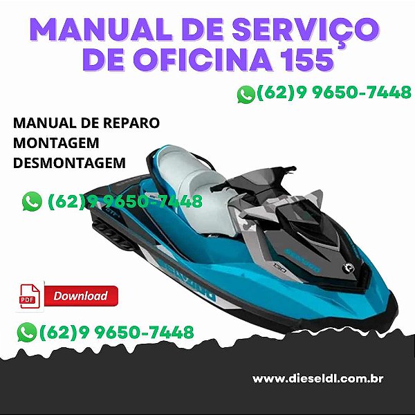 MANUAL DE SERVIÇOS DE OFICINA  JET SKI  GTI-GTR-GTS/WAKE 155   2018 SEA-DOO