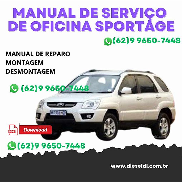 MANUAL DE SERVIÇOS DE OFICINA KIA SPORTAGE  2009-2015