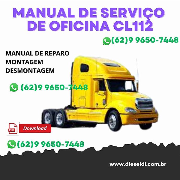 MANUAL DE SERVIÇOS DE OFICINA COLUMBIA  CL112 / CL120  FREIGHTLINER