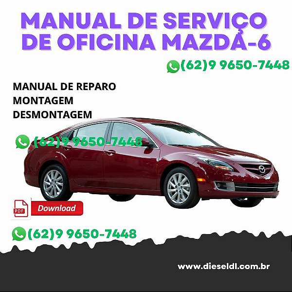 MANUAL DE SERVIÇOS DE OFICINA  MAZDA 6 -2012-2017