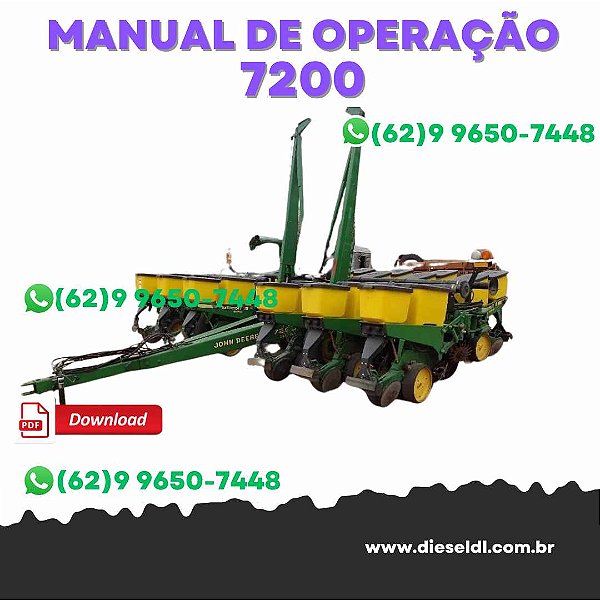 MANUAL DE OPERAÇÃO  PLANTADEIRA  7200 FLEX-FOLD    JOHN DEERE