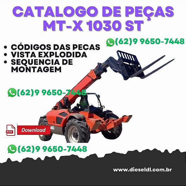 CATÁLOGO DE PEÇAS   MANIPULADOR TELESCÓPICO MT-X 1030 ST MANITOU