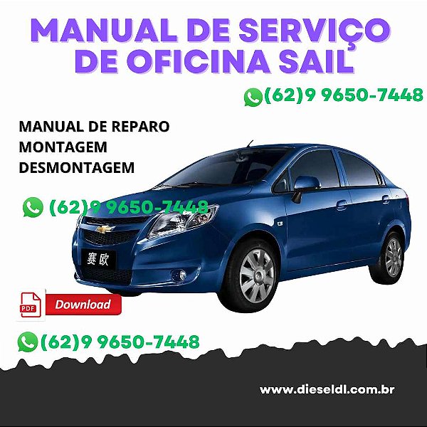 MANUAL DE SERVIÇOS DE OFICINA CHEVROLET SAIL  2010-2014