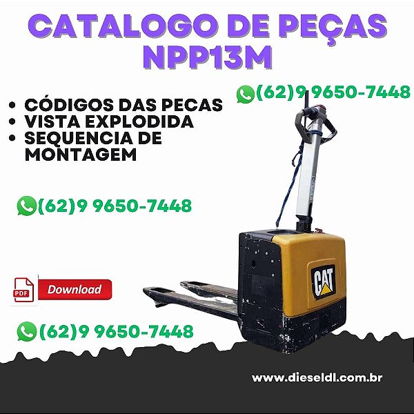 CATÁLOGO DE PEÇAS  EMPILHADEIRA  PALLET NPP13M CATERPILLAR