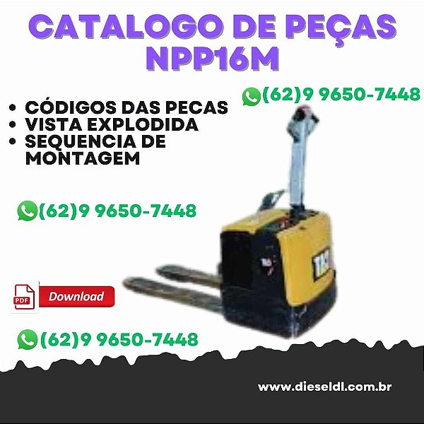 CATÁLOGO DE PEÇAS PALETEIRA NPP16M  CAT