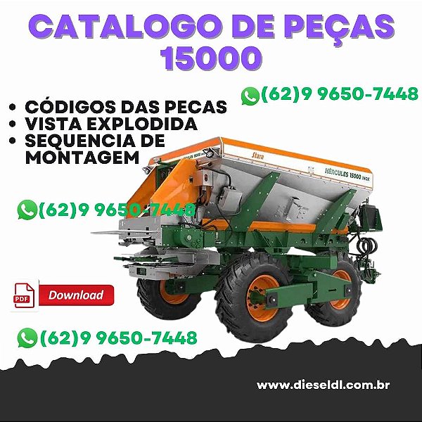 CATÁLOGO DE PEÇAS  HÉRCULES  DISTRIBUIDOR 15000 INOX STARA