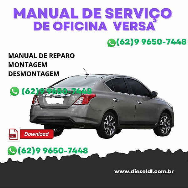 MANUAL DE SERVIÇOS DE OFICINA NISSAN VERSA  2011-2017