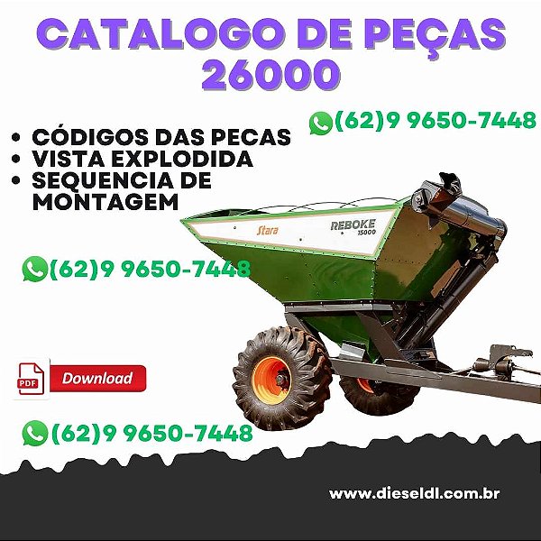 CATÁLOGO DE PEÇAS REBOKE 26000 INOX  STARA