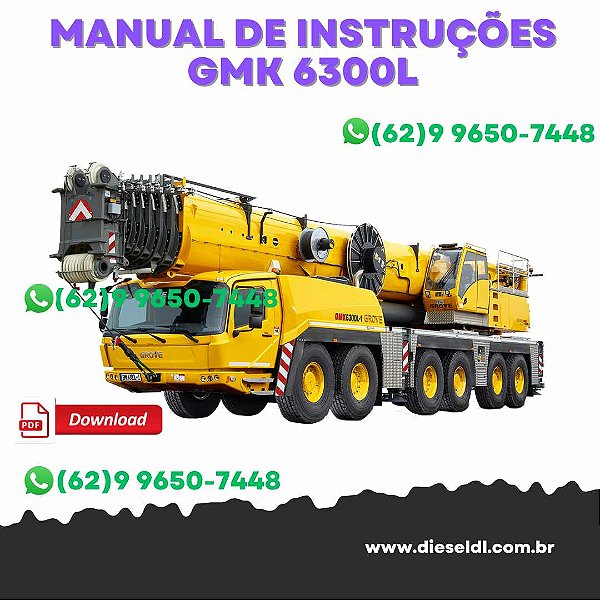MANUAL DE INSTRUÇÕES GUINDASTES  GMK 6300L  GROVE