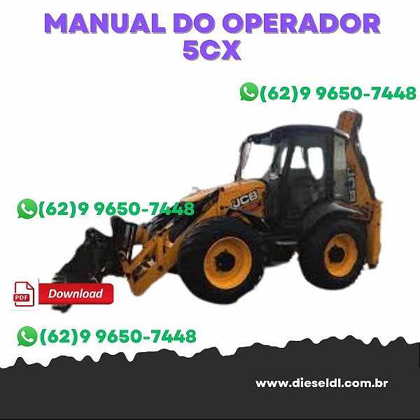 MANUAL DO OPERADOR   RETROESCAVDEIRA  3CX, 4CX, 5CX  2018 JCB