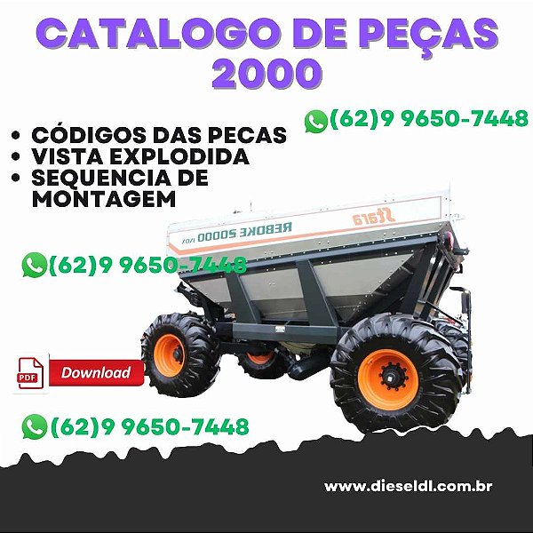 CATÁLOGO DE PEÇAS  REBOKE 20000 INOX  2017 STARA