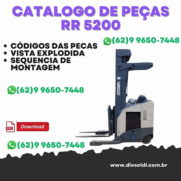 CATÁLOGO DE PEÇAS   EMPILHADEIRA ELÉTRICA RR/RD 5200  CROWN